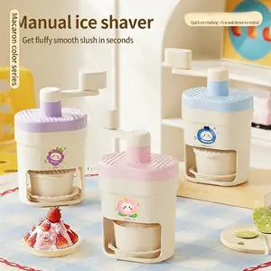Four-piece ice shaver, Shaved Ice Machine, manual household hail ice machine, stall, hand-cranked ice-breaking smoothie, continuous ice crusher, gadget