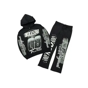 Flash Black Hoodie/Baggy Pant Track Set
