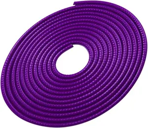 32ft(10m) Anti-Scratch Car Door Edge Guards: U-Shaped Edge Protector Strip for Auto Vehicles Door Rubber Seal Trim Build in Metal Sheet for Most Car Rucks SUV No Glue Installation, Purple