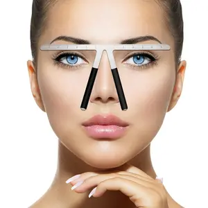 Eyebrow Ruler, Three-Point Positioning Balance Scale, Face Brow Section Ruler, Precision Measurement Tool
