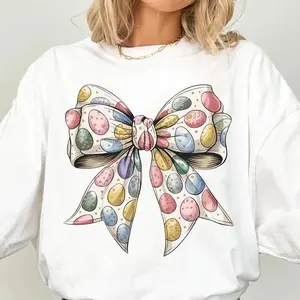 Easter Shirt, Happy Easter Sweatshirt, Coquette Easter Shirts, Easter Shirt for Kids, Easter T Shirt for Women