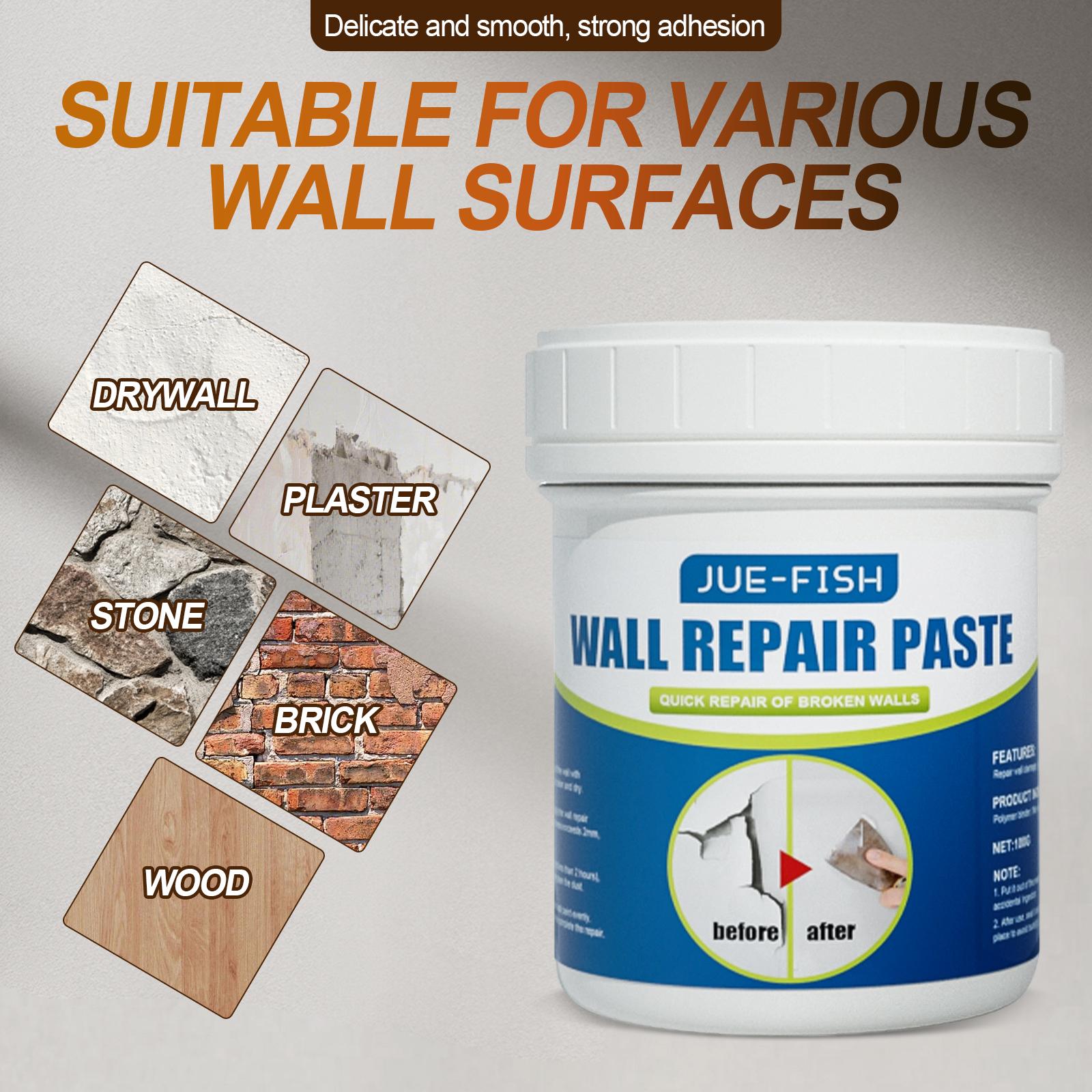 Wall Mending Kit Drywall Patch Repair Agent Multi-functional Quick-drying Paste Adhesive Heavy Duty Concrete Sealant Waterproof with Anti-Cracking and Mold Covering Properties