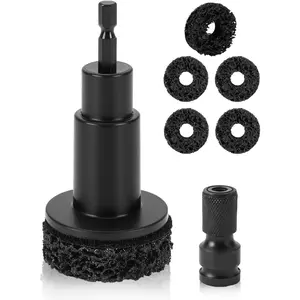Rotor Resurfacing Tool Kit, Wheel Hub Rust  for  & , Wheel Stud Cleaner Fits 1/2"  Wrenches & Drills with 5 Abrasive Pads