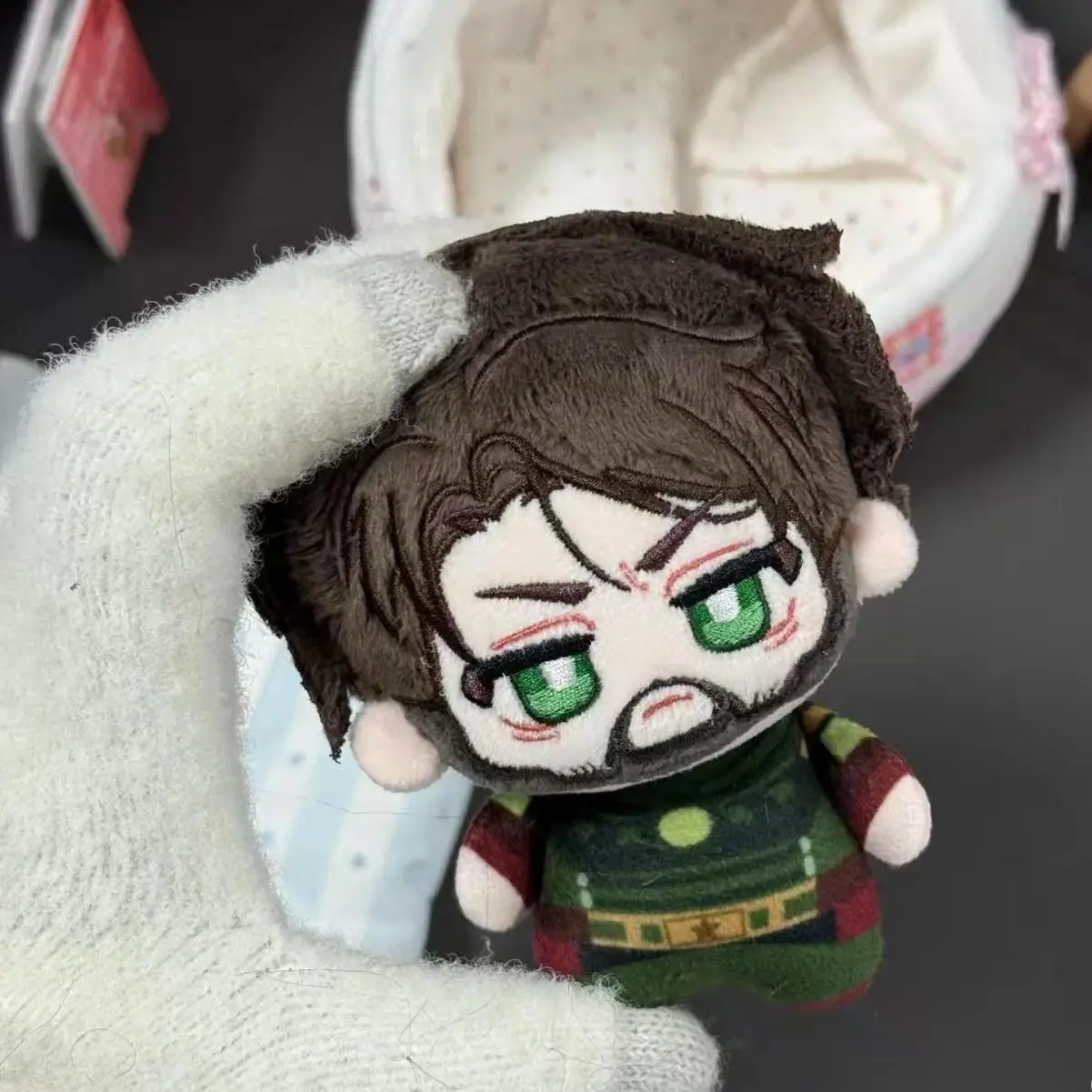 10cm The Boys Homelander Soft Plush Doll - Small Size Anime Soldier Peripheral, Backpack Decorative Pendant, Xmas Gift Toy for DIY Felt Craft Enthusiasts