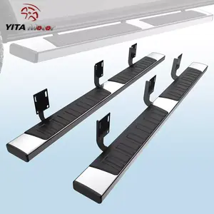 YITAMOTOR 6 Inches Running Boards Compatible with 1999-2016 Ford F-250 F-350 Crew Cab, Side Steps Nerf Bars  Aluminum Alloy / Stainless Steel