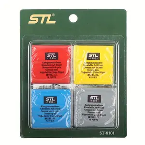 4 Pack Kneaded Eraser Set - Multi-Color Soft & Pliable Art Erasers for Sketching, Drawing, Charcoal - No Residue Moldable Eraser for Artists and Students