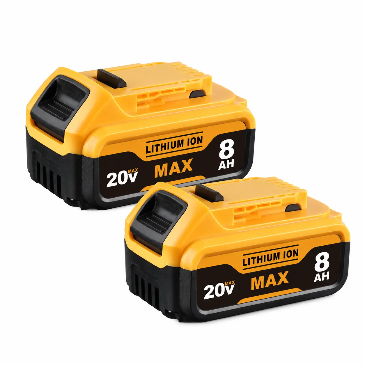 20V MAX 8000mAh High Capacity Rechargeable Power Tool Battery Pack - Extended Run Replacement for DeWalt DCB Series (DCB200, DCB205, DCB206, DCB208), Compatible with Cordless Drill/Driver for DIY Users