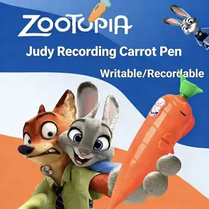 Cute Carrot Ballpoint Pen | Zootopia 2 Judy s Signature Recording Toy for Fans