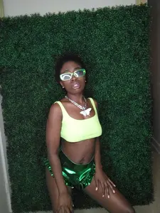 Metallic high waist shorts