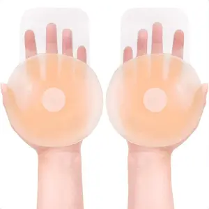 Perru Shop Silicone Nipple Cover invisible Self AdhesiveLingerie Accessories for Women Summer Wear Cute BrasComic Skin Color Reusable Liquid Silicone Comfortable FitEasy to Clean