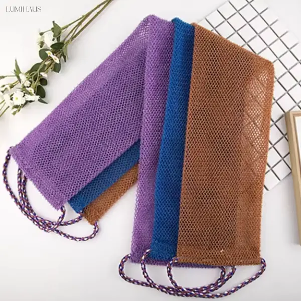 LumiHaus African Net Sponge - 77cm Extended Back Exfoliating Shower Towel | Full-Body Reach