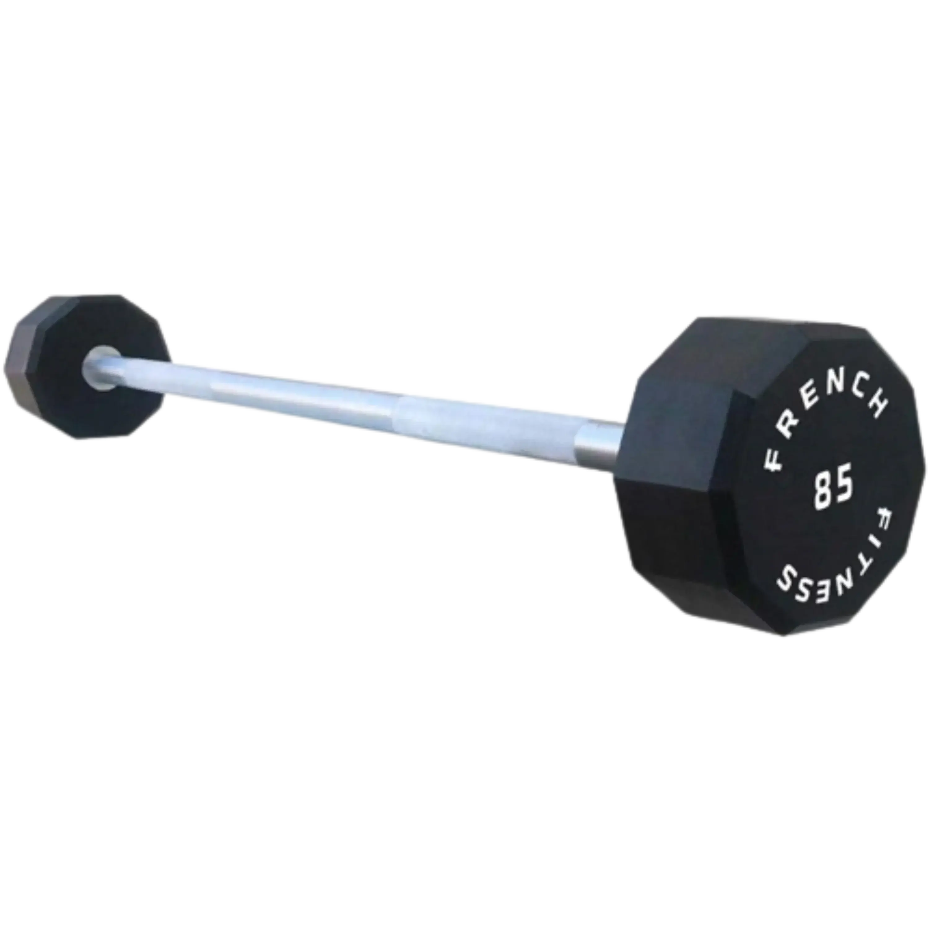 Straight Urethane Barbell, 85 lbs Single Fixed Weight Bar for Weight Lifting and Strength Training, Maintenance-Free, Barbell Weight Lifting