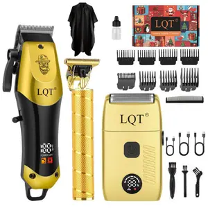 Hair Clippers and Trimmers Set for Men - Adjustable Lever,  3-in-1 Hair Clipper & Beard Trimmer, Professional Hair Cutting & Beard Styling Kit for Home & Barber Use, Ideal Gift