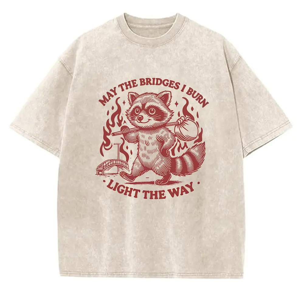 Washed T-shirt-Apricot