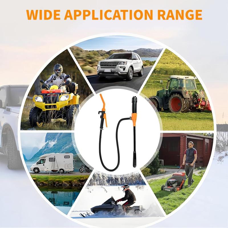 2026 Upgrade Portable Power Battery Pump, Battery Operated Electric Siphon Pump, Gas Pump for Gas Can, Extended Hose Fuel Transfer Pump,  Portable Hand Fuel Pump for Gas, Fuel, Diesel, Water Transfer.