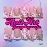 【Black Friday】Delicatething Y2K Style Duckbill Nail Tips, Decorative Nails, Handmade With Rhinestones, Floral Design, Perfect Gift for Women
