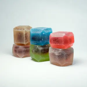 Silky Gem Crystal Candy Collection - 6 Jam-Filled Vegan Gluten-Free Handcrafted Sweet Treats for ASMR & Gourmet Gifts
