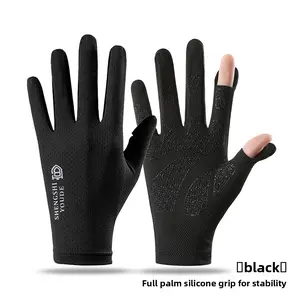 Cycling gloves, essential for sun protection while driving, non-slip flip-top gloves, thin style, outdoor sports gloves, cool and breathable