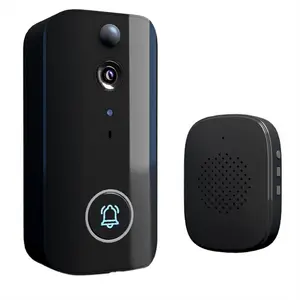 Wireless Doorbell Camera (1 Doorbell, 1 Indoor Ding Dong Machine) - 1920x1080 HD Video, WiFi Connection, Voice Conversion, Voice Control, 2-Way Talk, Motion Sensor, Night Vision, Home Security Alerts, Charging Cable Included