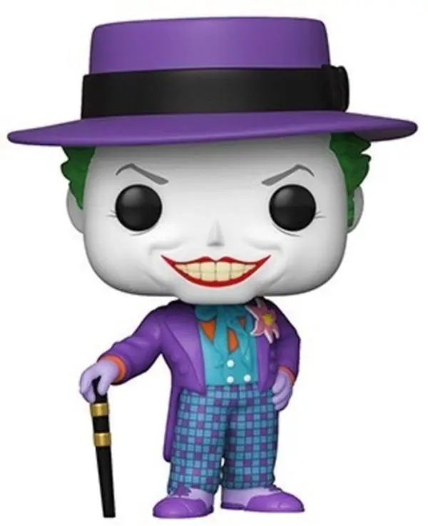 Funko POP! Heroes: Batman 1989 - Joker with Hat (Styles May Vary, 1 in 6 Chance Rare Version) DC 3 ¾ Inches Vinyl Figurine, Collectibles for Any Fan & Fans, Great Gifts, Rare, Chase Version