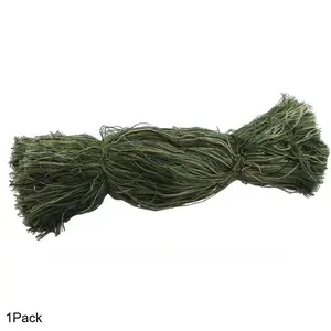 1 Pack Hunting Outdoor Stealth Ghillie Suit Synthetic Yarn Bundle, Camouflage Jungle Stealth Gear for Camouflage Ghillie Suit/ Camouflage Hood/ Camouflage Net/ Camouflage Cape/ Camouflage Rope Refill - Polyester Fiber Material