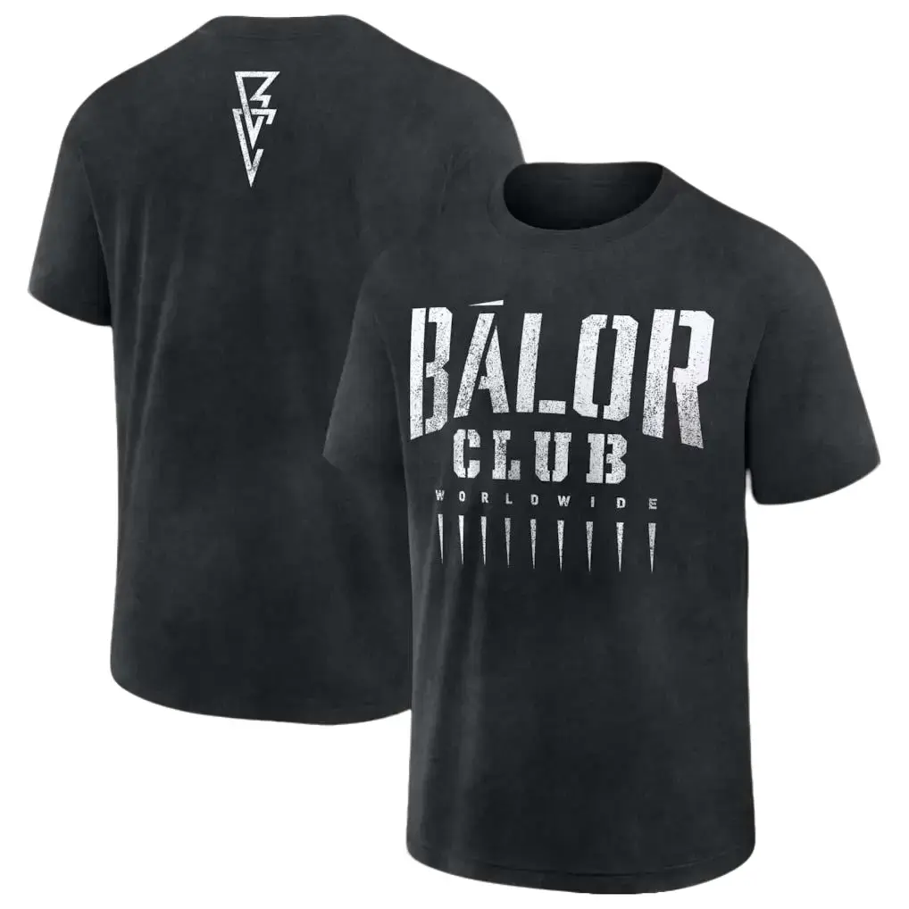Women's Round Neck Short-Sleeve Soft Cotton Finn Bálor Bálor Club Worldwide Retro Boxy Graphic T-Shirt - Menswear Streetwear Casual All-Season Unisex Tops