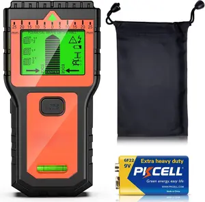 Stud Finder,  Wall Scanner-8 in 1 Multifunctional Wall Detector with 6 Modes & 2 Functions for Studs, , Metal, and AC Wires Detection (9V  Included)