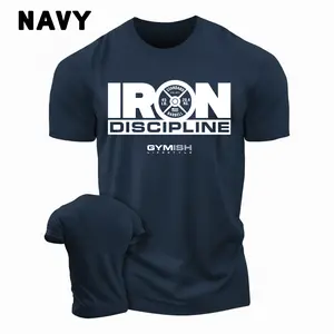Gymish Lifestyle Iron Discipline Gym Workout Shirt for Men Motivational T-Shirt