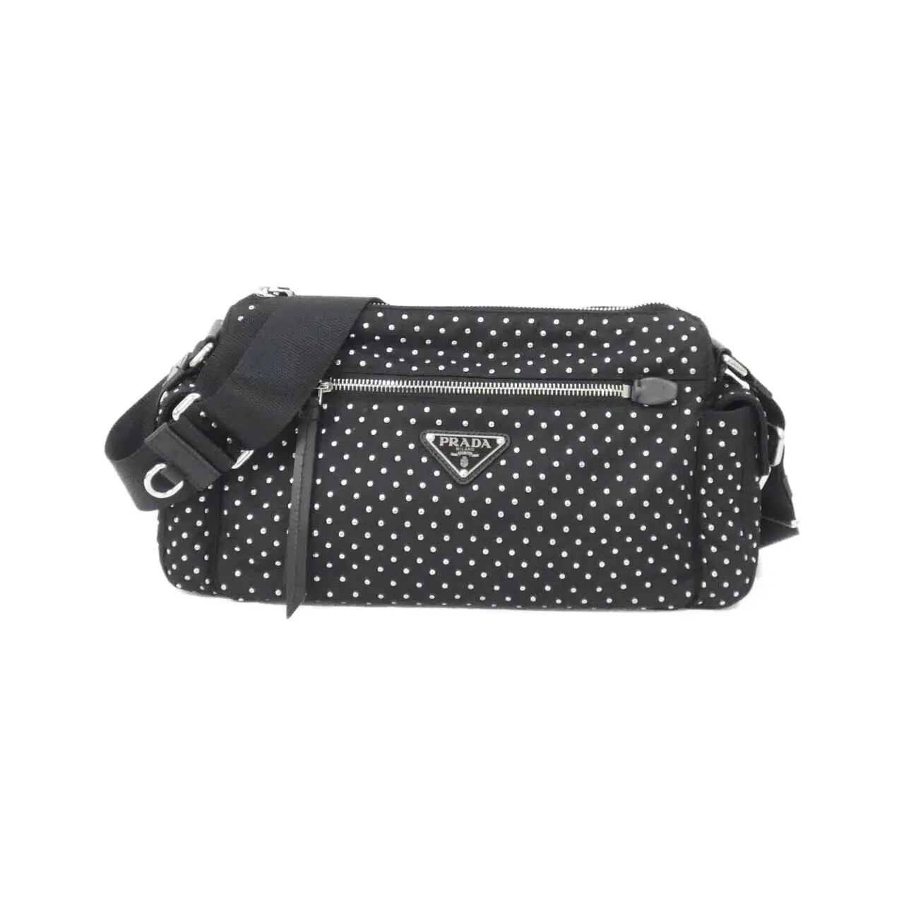 Pre-owned PRADA Nylon Shoulder Bags Vela Borchie Shoulder Bag