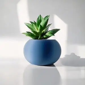 Modern Spherical Planter, Colorful Home Decor, Indoor Outdoor Plant Pot