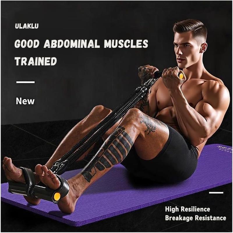 Multifunction Tension Rope Set - Upgraded Sit Up Bar with Adjustable Resistance Bands for Abdomen Waist Leg Hips Chest Back Workouts