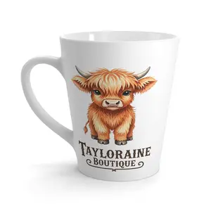 Cute Cow Latte Mug | Perfect Gift for Coffee Lovers, Home Decor, Animal Lover's Gift, Farmhouse Style, Kitchen Accessory