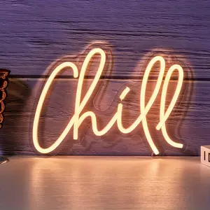 Chill Neon Light for Home Decor, USB Powered Party Decoration, Ideal for Kitchen, Hotel, Restaurant, Bedroom