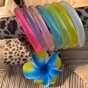 accessory jewellery trendy y2k clear jelly bangles | y2k jewelry | plus size friendly | mcbling vintage trashy y2k bangle bracelet | girl jewelry gift