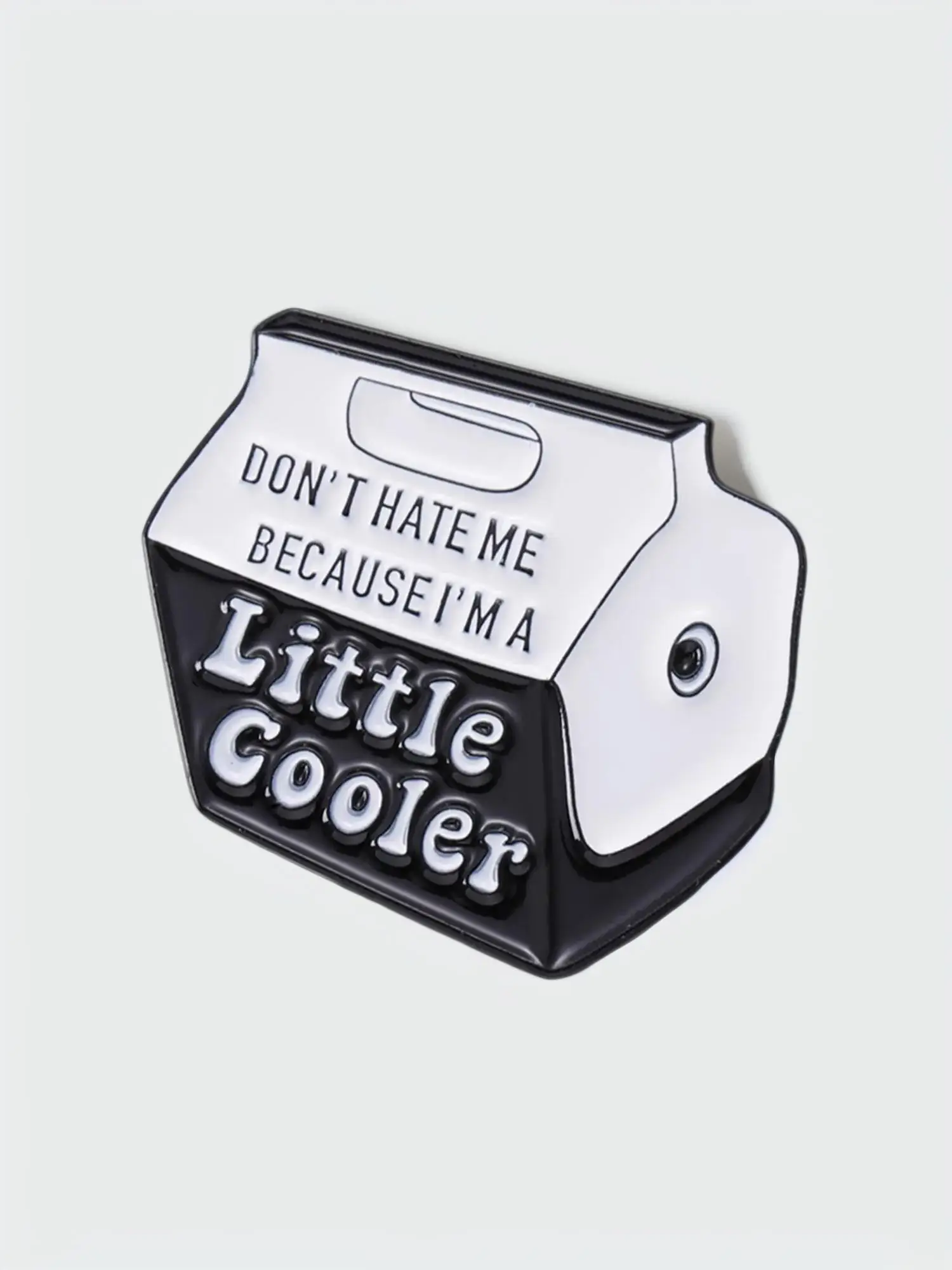 Personalized Y2k Fashion Milk Box Shaped Brooch Pin for Girlfriend, Durable Metal Pins, Letter Pattern Enamel Lapel Pins As Girlfriend Gifts, Casual C