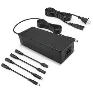 54.6V 2A Charger for 48V Lithium Battery Compatible with Electric bike Lithium Battery Funhang IPX5 Power Adapter（Not Suitable for Lead-Acid Batterie)