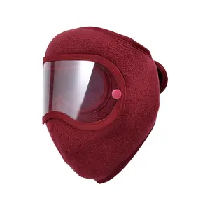 Autumn and winter warm mask, fleece cycling windproof high definition goggles, anti-fog mask
