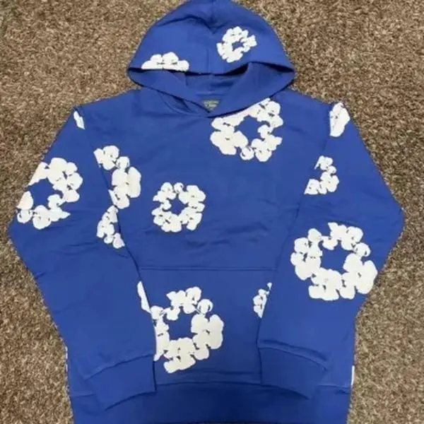 Blue Denim Hoodie - medium