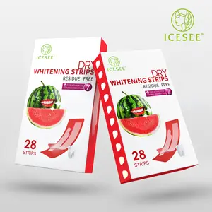 ICESEE Watermelon Teeth Whitening Strips  Deep Brightening + Fresh Breath, No-Slip Comfort Fit, Enamel-Safe, Sensitive-Safe Teeth Whitening