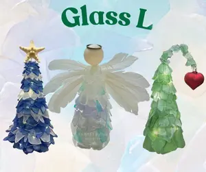 Sea Glass Tree DIY Kit with Genuine Ocean-Tumbled Sea Glass Fairy Lights & Step-by-Step Instructions for Beginner to Intermediate Crafters