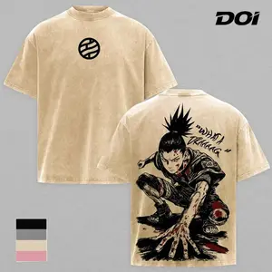 Shikamaru Nara Naruto Anime Washed T-Shirt, Hoodie, Double Printed Graphic Tee, Vintage Washed Unisex Cotton Shirt, Oversize Comfortable – Gift for Anime Fans NR5
