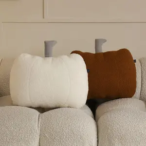 Cute Pumpkin Plush Pillow, Soft Comfortable Waist Cushion for Bed Sofa Bathroom, Ideal Wedding Gift, Seasonal Home Decor Essential