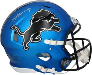 Jameson Williams Detroit Lions Autographed Riddell 2024 Alternate Speed Authentic Helmet - Fanatics Authentic Certified