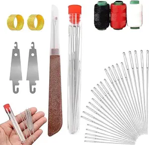 34PCS Big Eye SteelNeedles Set-Long& Thin Handmade Quilting & Sewing Needles Kit for DlY Sewing Projects