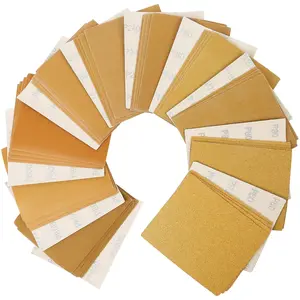 1/4 Sheet Sandpaper for Palm Sander, 50 count 60-1000 Grit Hook and Loop Sanding Sheets Assortment, Sand Paper for  and , 5.5"x 4.5"