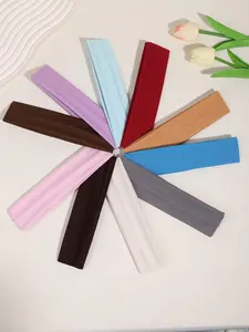 Solid Color Hair Band, Elastic Hair Band for Women & Girls, Minimalist Headwear Suitable for Thick Hair, Fashion Hair Accessories for Gym Workout Running