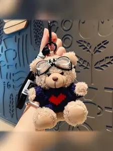 Cute Bear Kawaii, Animal Pattern Design, Casual Style Accessory, Perfect Gift for All Occasions, Versatile Use, Cute Soft Keychains, Keychain For Bags, Keychain Bag Pendant