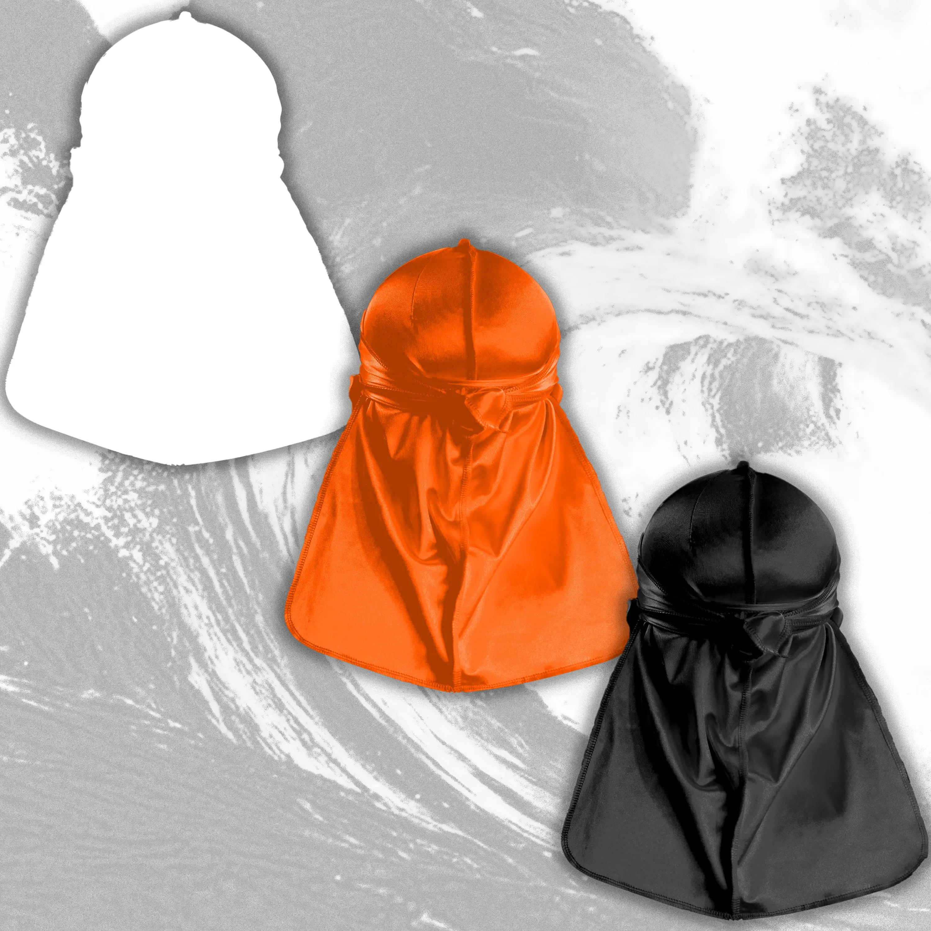 Premium Silk Durag Bundle Orange