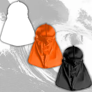 JagRags Stretchy Orange and Silk Durag Bundle for Men