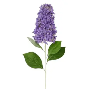 32" Fabric Cone Hydrangea Stem – Lavender